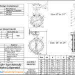 Wafer-Type-Butterfly-Valve-Gear-Operated-8-24 Drawings